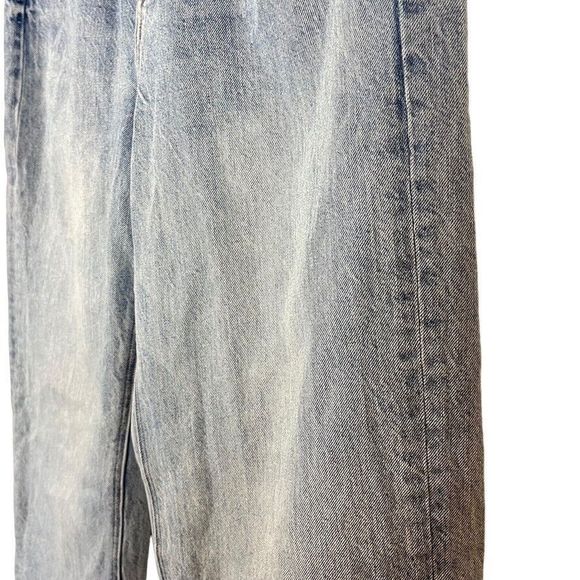 American Eagle Baggy Jean Womens Medium Wash High Rise Blue Jeans sz 10 Long - Picture 9 of 16